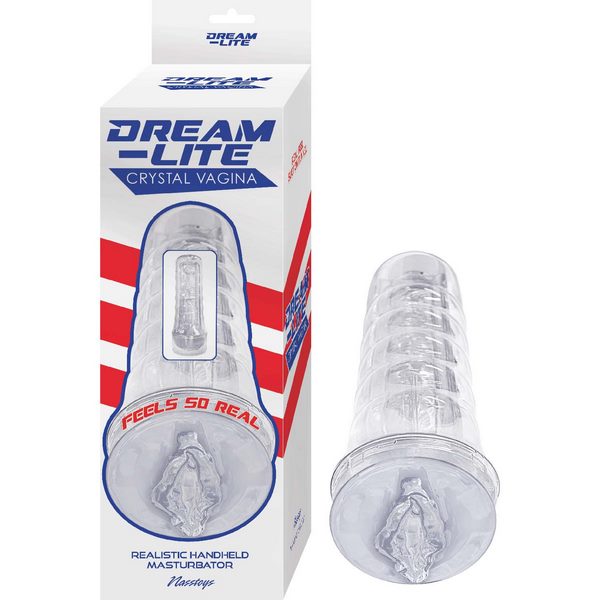 DREAM-LITE Crystal Vagina Masturbator - Clear