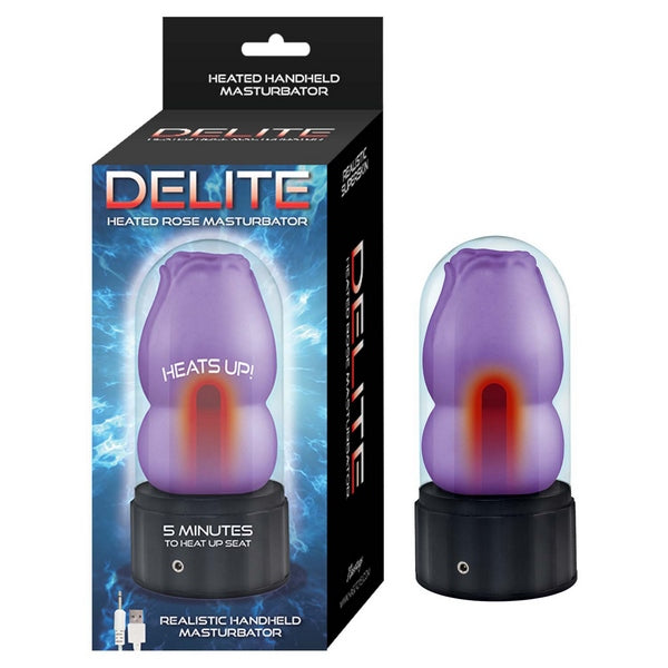 DELITE Heated Rose Masturbator - Purple